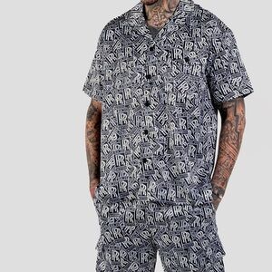 Rich & Rotten Black and White Men's Shirt S